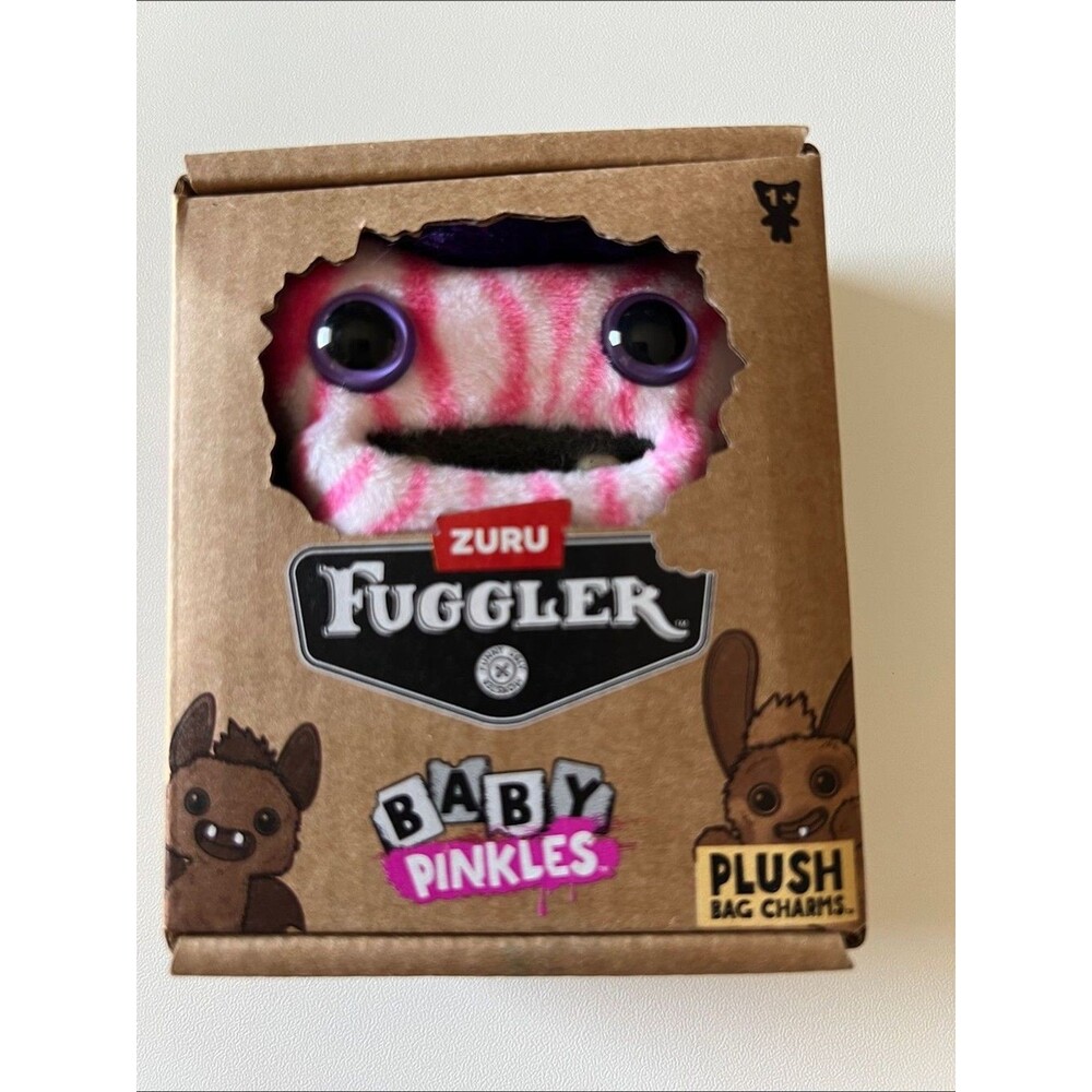 FUGGLER Baby Pinkles Pink Keyring Bag Charm NWT